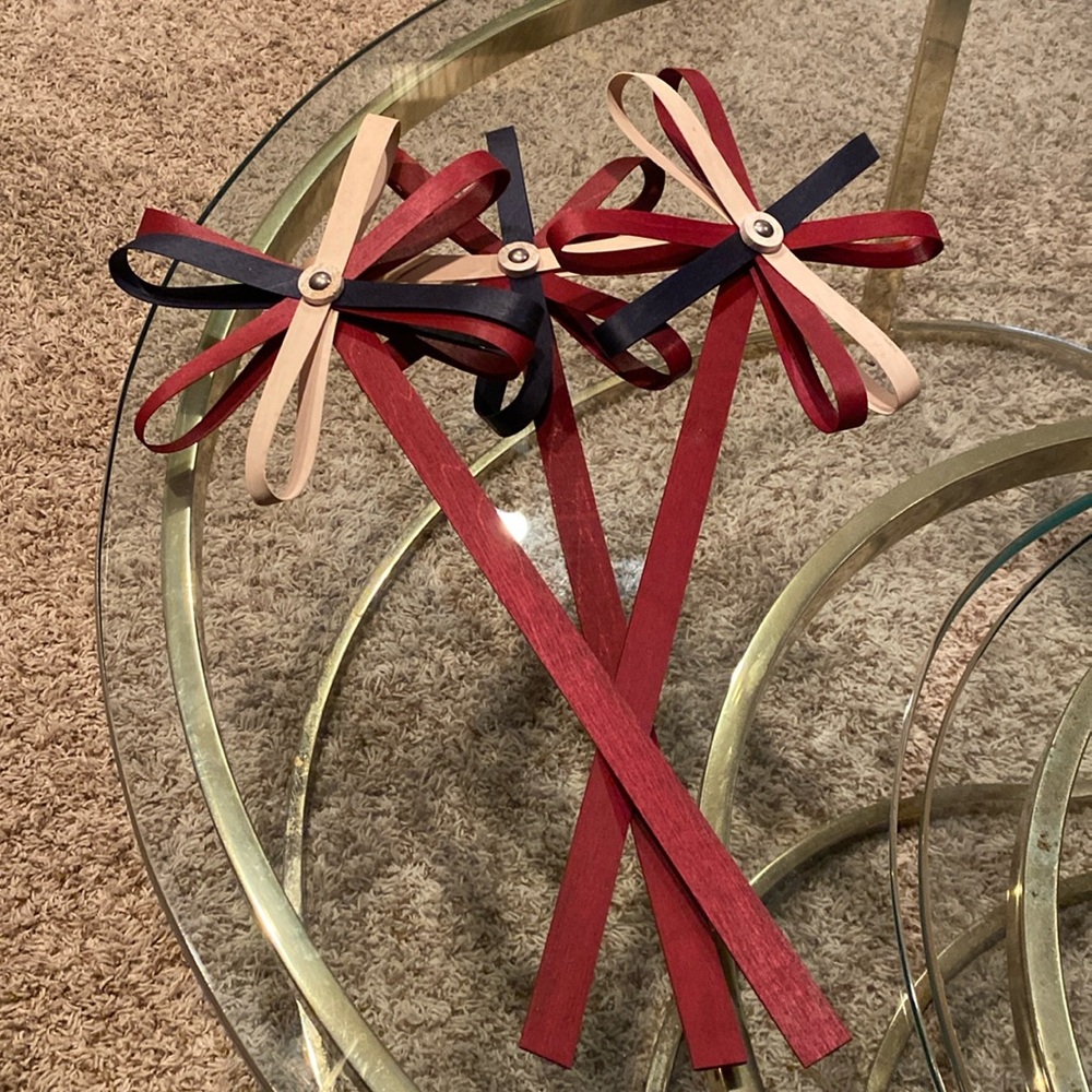 Set of 3 Americana flowers